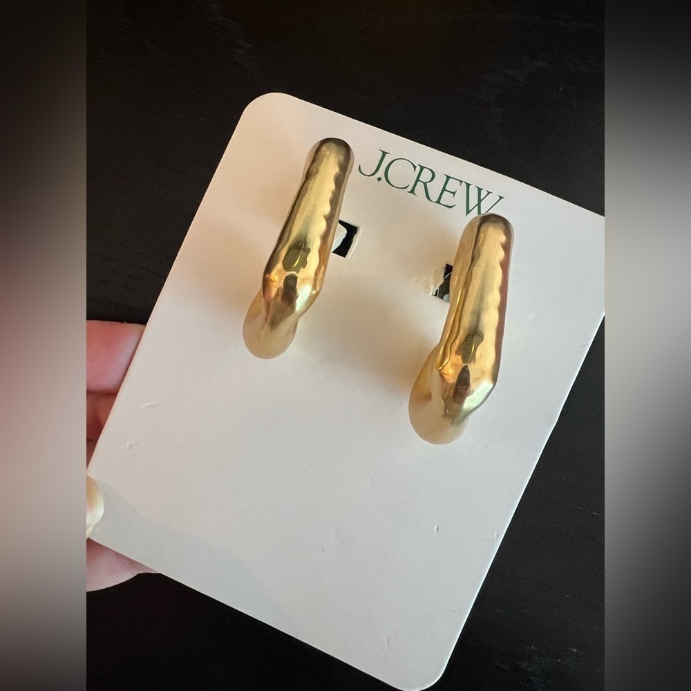 J.CREW Heart hoop earrings - Picture 9 of 12